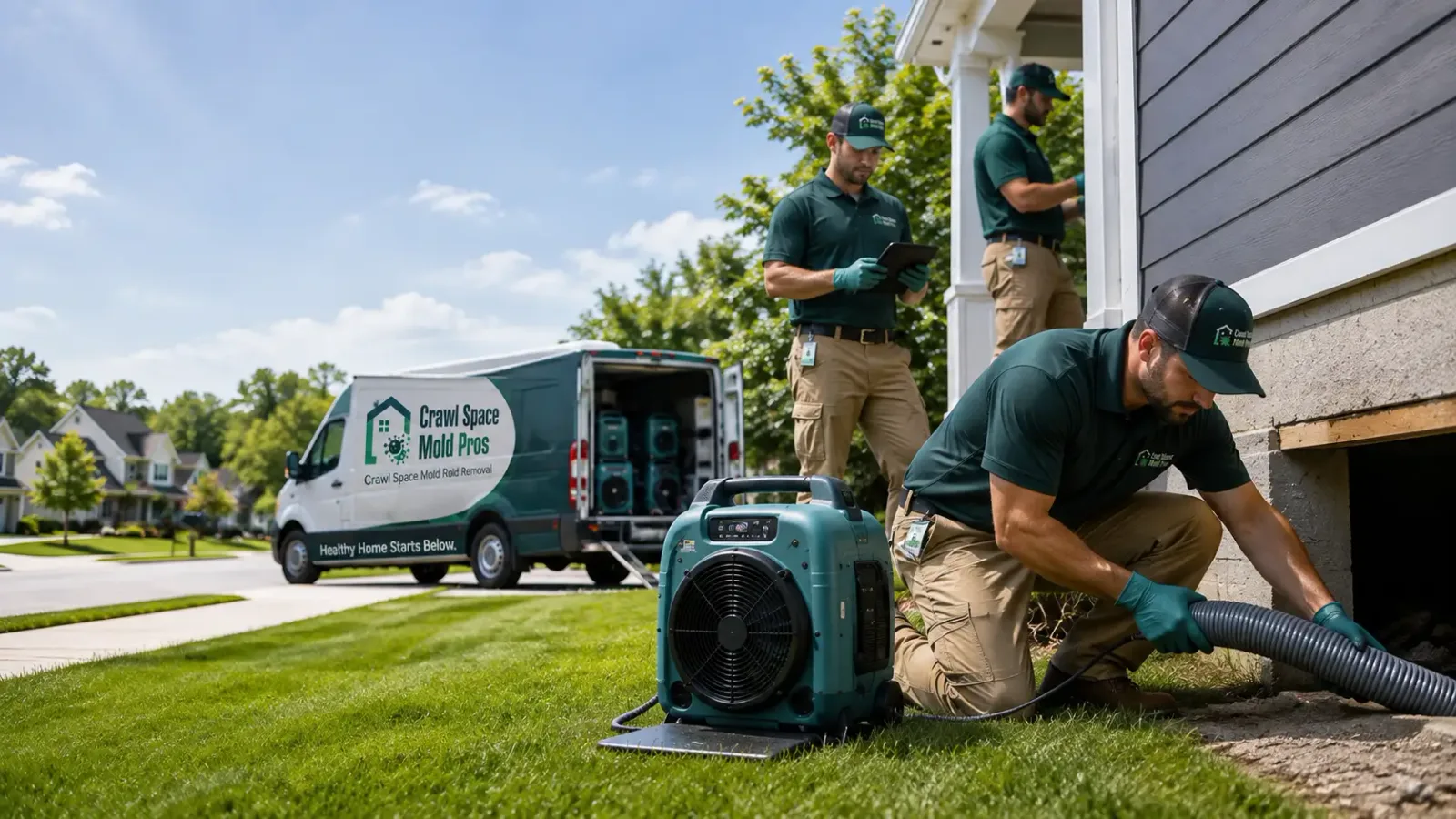 Crawl Space Mold Removal in Lost Springs, KS